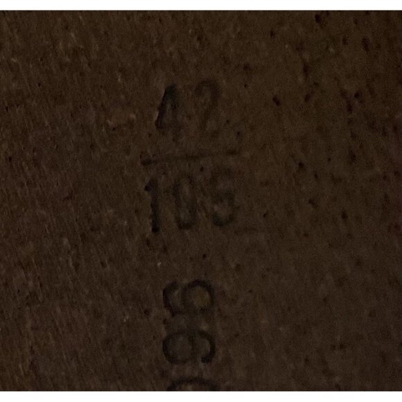 Eddie Bauer Brown Pebbled English Leather Belt Casual Everyday Jeans Sz 42 - Picture 10 of 15